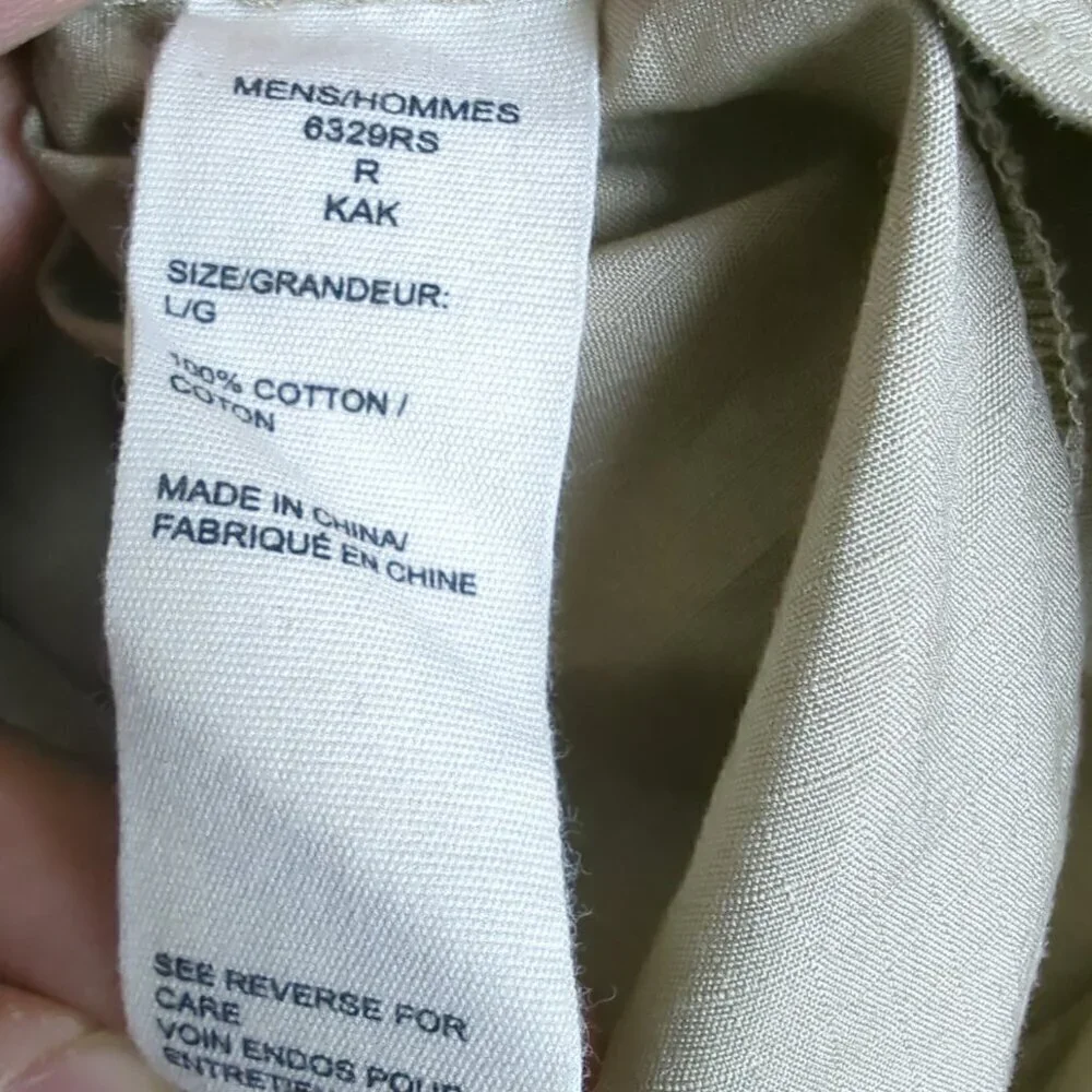 WOOLRICH Size L Men's Hunting Shooting Shirt Insulated Pads  Khaki Sportsman - Picture 9 of 13